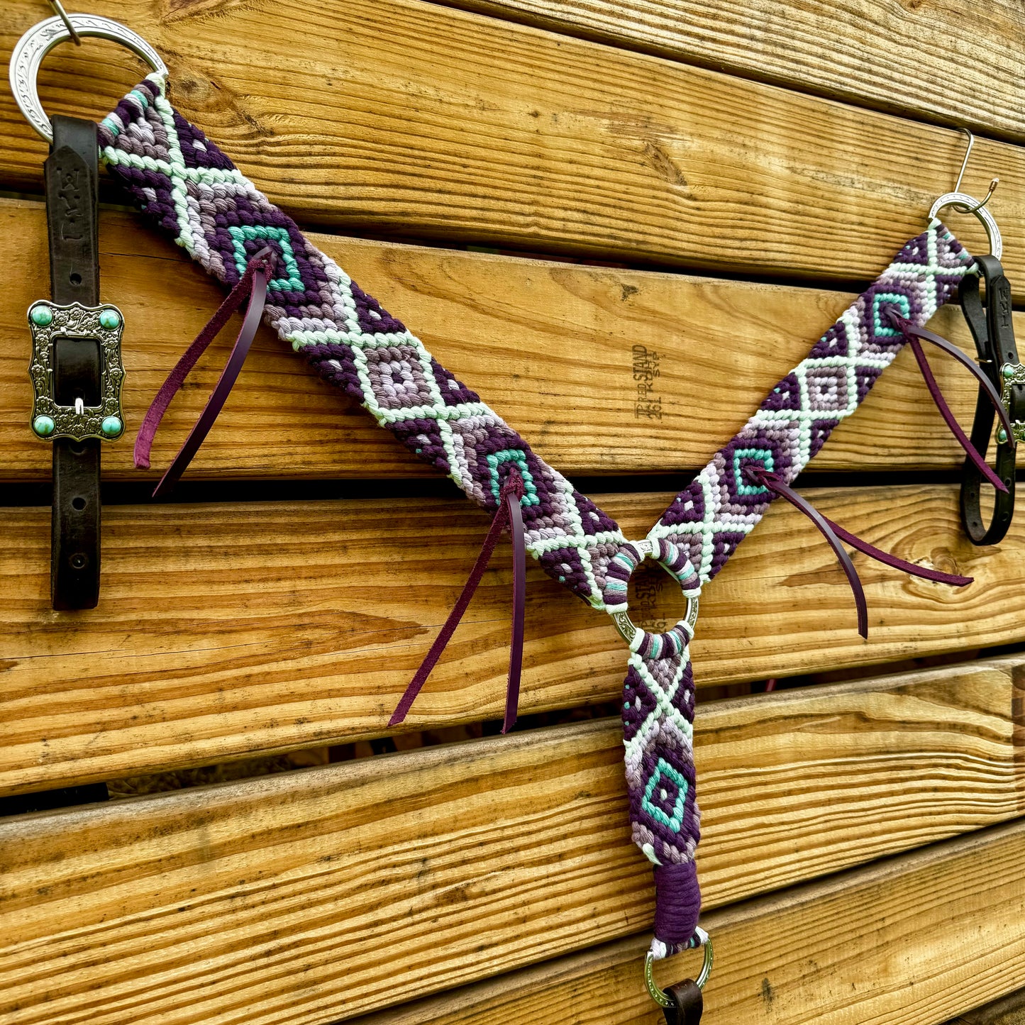 The Fiesta - Damson, Lavender, Lilac, Caribbean Sea, Mint