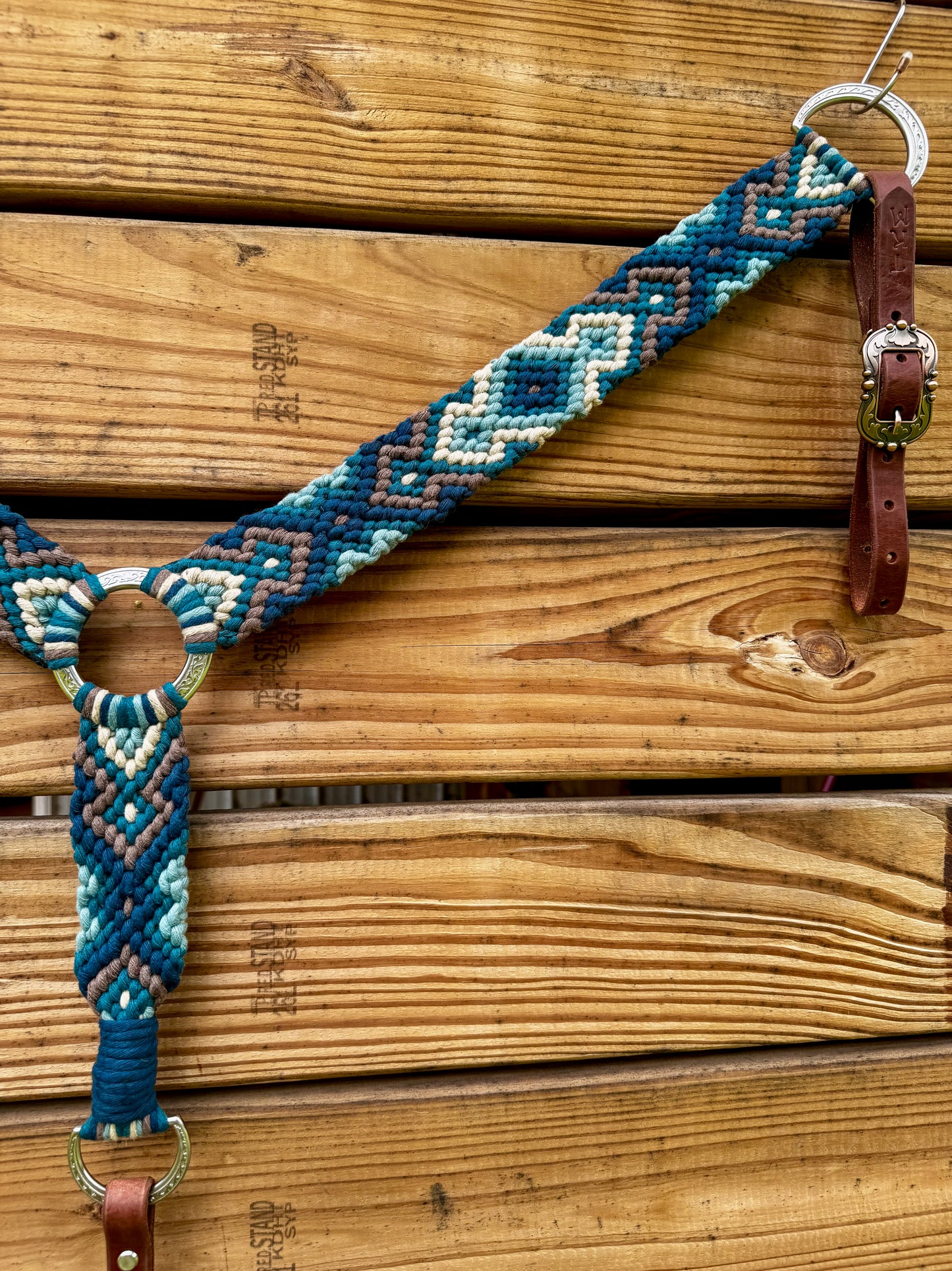 The Rosa - Teal, Peacock, Jade, Wood Brown, Linen