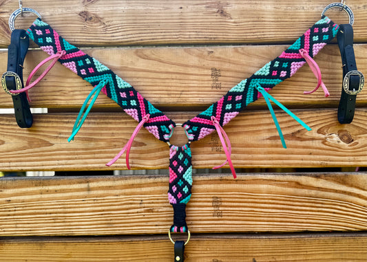 The Katniss - Black, Emerald, Caribbean Sea, Fuchsia, Lilac Pink