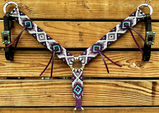 The Fiesta - Damson, Lavender, Lilac, Caribbean Sea, Mint