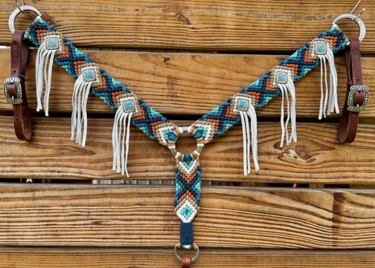 The Missy - Peacock, Ocean Teal, Caribbean Sea, Copper, Sand, Natural