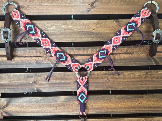 The Fiesta - Dark Coral, Coral, Ballet Pink, Damson, Mint